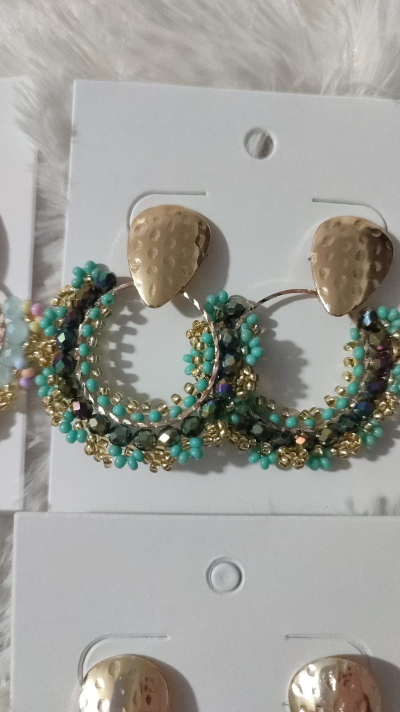 Aretes Aro Turquesa
